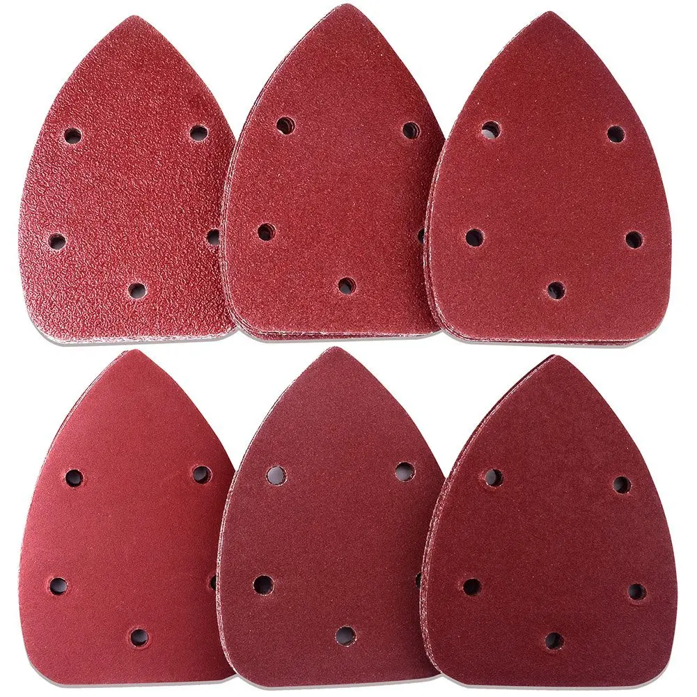 Ceny 60 sztuk mysz szczegóły szlifierka papier ścierny Assorted 40 60 80 120 180 240 Grits szlifierka kątowa szlifierka dysku narzędzia ścierne