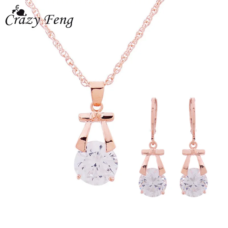 Crazy Feng (Лея фенг) бесплатная доставка циркон кристалл золотой цвет AAA с