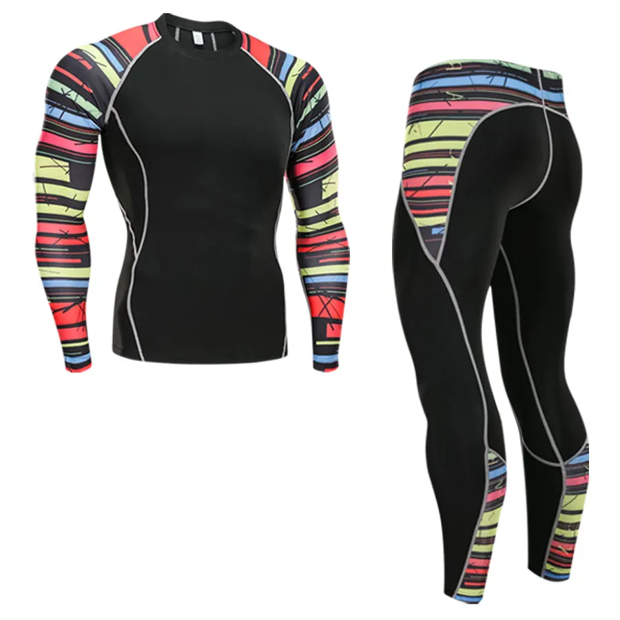 Online Männer thermische unterwäsche set sport basis schicht kleidung schnell trocknend thermische unterwäsche ski wandern laufen enge sport männer s 4XL