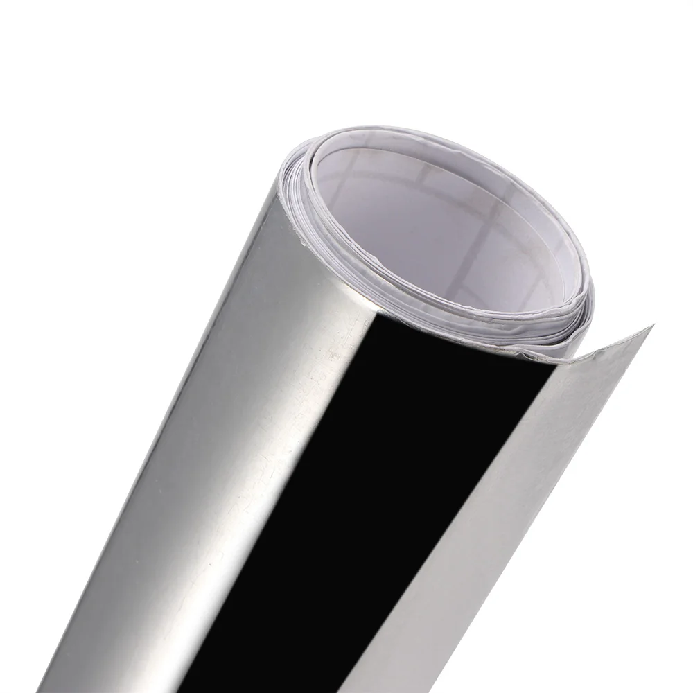 Car Wrap Sticker Stretchable Film Chrome PVC PET Flexible Silver Styling |