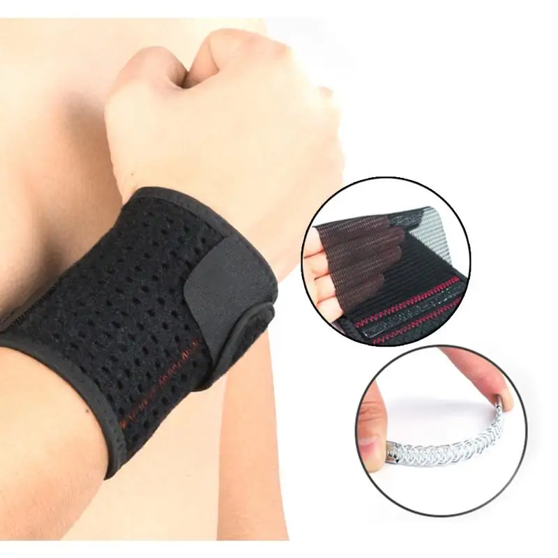 Спортивный бренд манжет для поддержки запястья руки протектор Sweatband унисекс