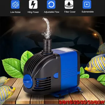 

Submersible Aquarium Water Pump AC220-240V 50Hz 3-50W Fish Tank Powerhead Fountain Hydroponic US Plug Ponds Aquariums Adjust