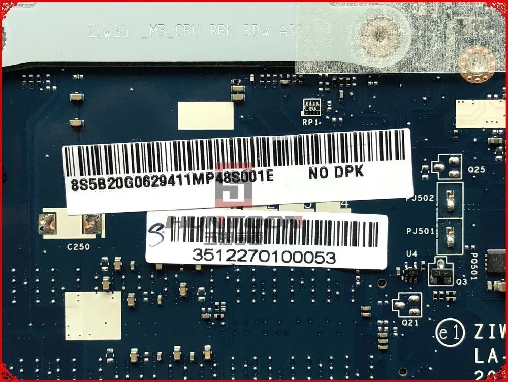 Оригинальная 5B20G06294 для Lenovo Ideapad B50 70 материнская плата ноутбука ZIWB2/ZIWB3/ZIWE1 LA B091P SR170