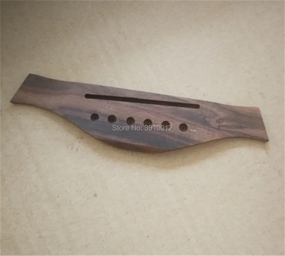 

1pc New 6 String Saddle Rosewood Thru Guitar Bridge For Folk Acoustic Guitar Parts Accessories
