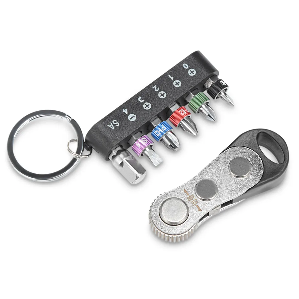 

Mini Portable Ratchet Screwdriver Bits Set Hand Tool 1pc Ratchet Wrench 5pcs Screwdriver Bits 1pc Socket Adapter 1pc Bit Holder