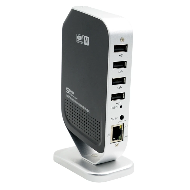 4 ميناء Usb 2.0 شبكة الطابعة طباعة خادم حصة 4 Usb Hub أجهزة 100 100mbps شبكة عبر الإيثرنت ملقم الطباعة (الاتحاد الأوروبي التوصيل)