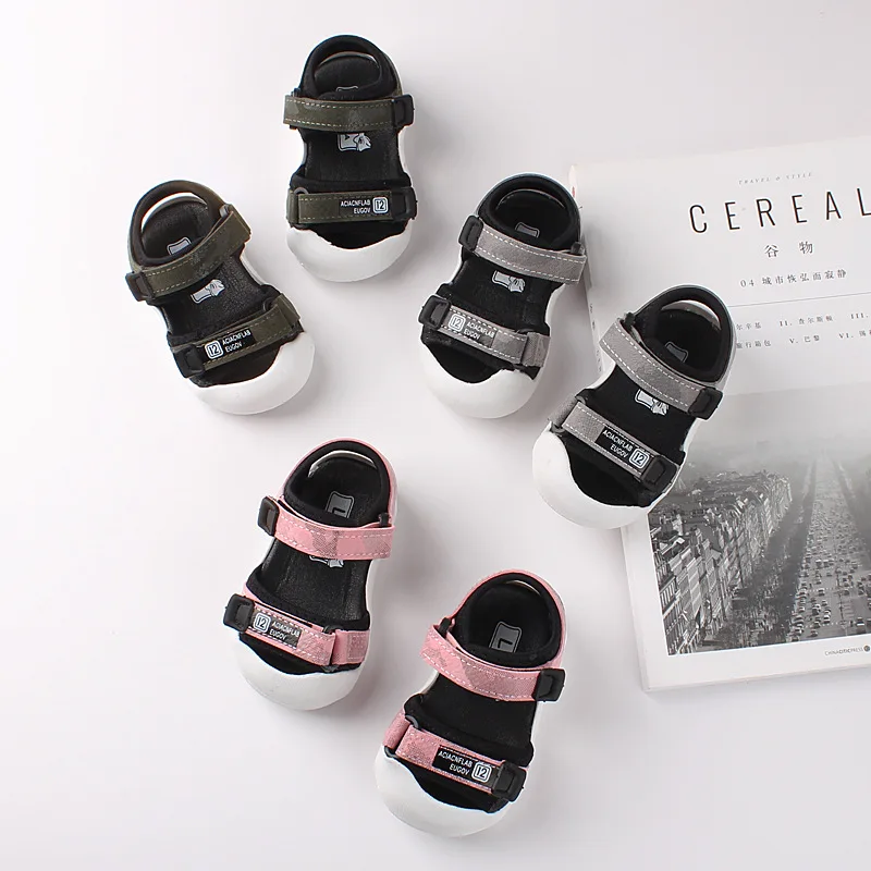 

2019 Top quality new baby boys and girls sandals summer newborn sports shoes non-slip breathable soft infant first walk shoes