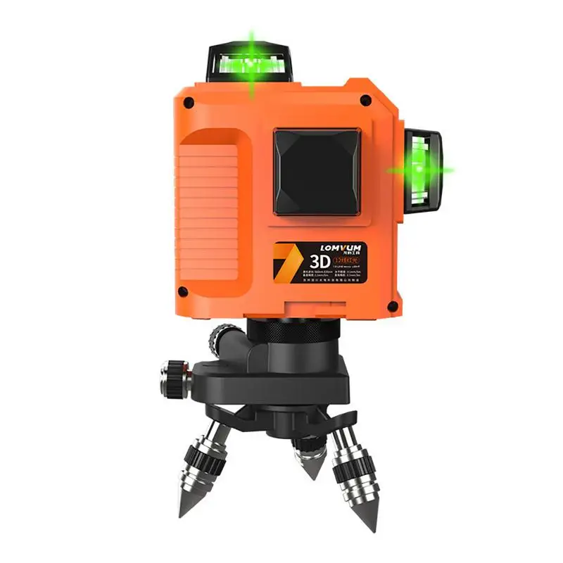 

3D Green Light Level Instrument High Precision Infrared Ray Laser Level 8-Line 12-Line Level Instrument