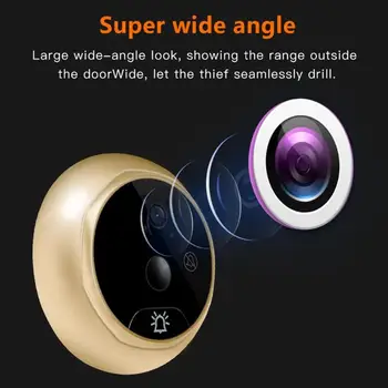 

4.3'' LCD Digital Doorbell 145 Degree Electronic Door Viewer Peephole Camera Door Bell Wireless Support multiple video format