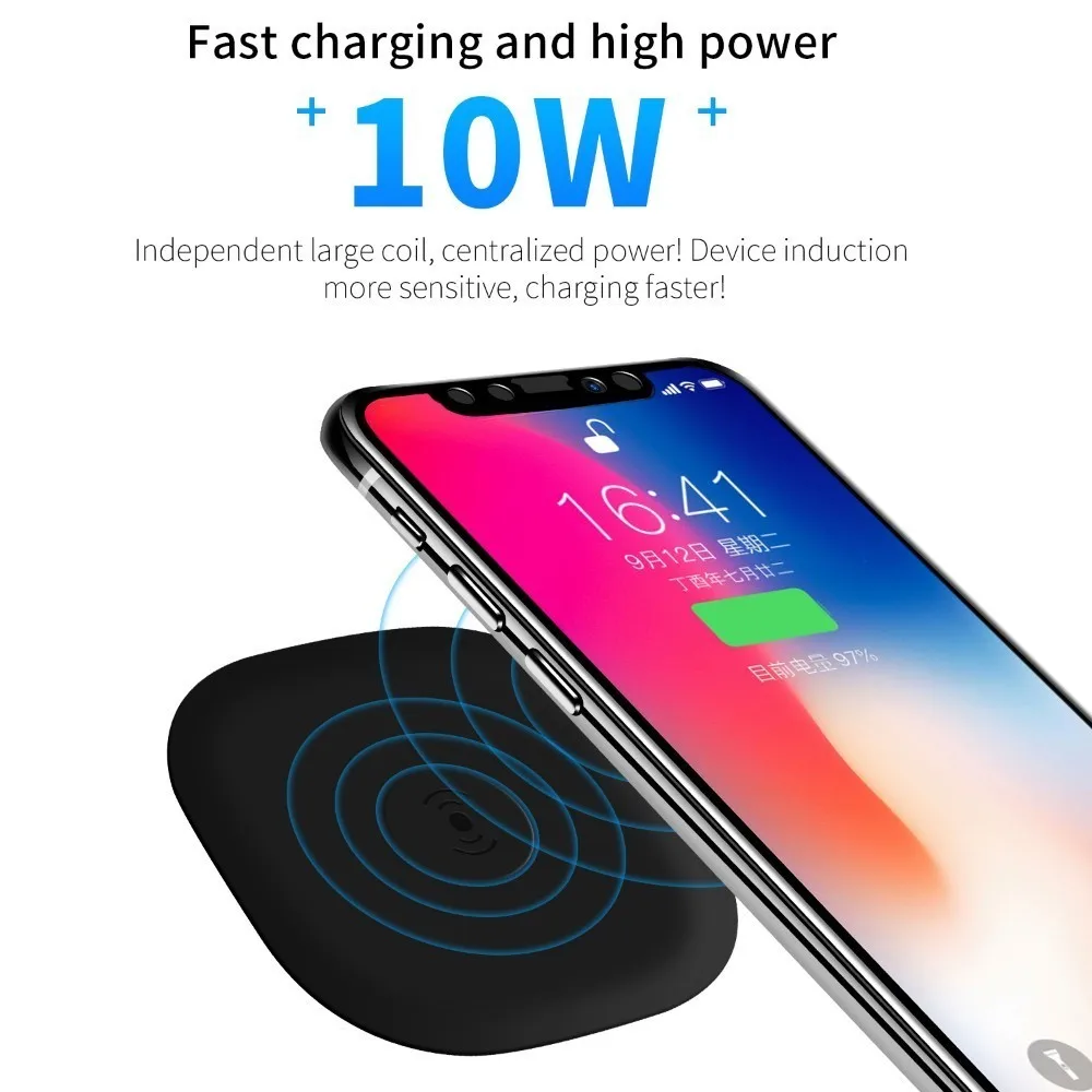 

Qi Wireless Charger For Iphone 8 X Xr Xs Max Qc3.0 5w 10w Fast Wireless Charging For Samsung S9 S8 Note 8 9 S7 Usb Charger Pad