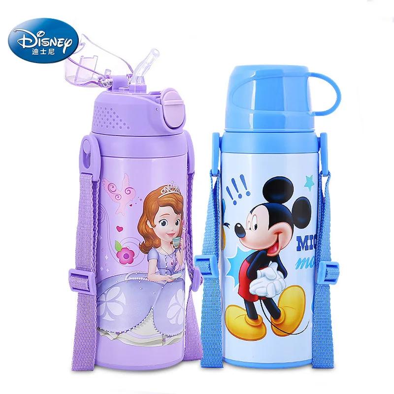 Детская кружка Disney бутылка для воды термос Micky Minnie портативная кормления ребенка