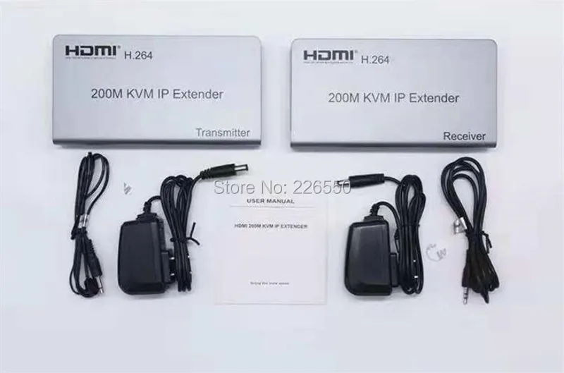 200 м HDMI USB удлинитель RJ45 IP сеть KVM по Cat5e Cat6 с широким ИК TCP/IP|Кабели VGA| |