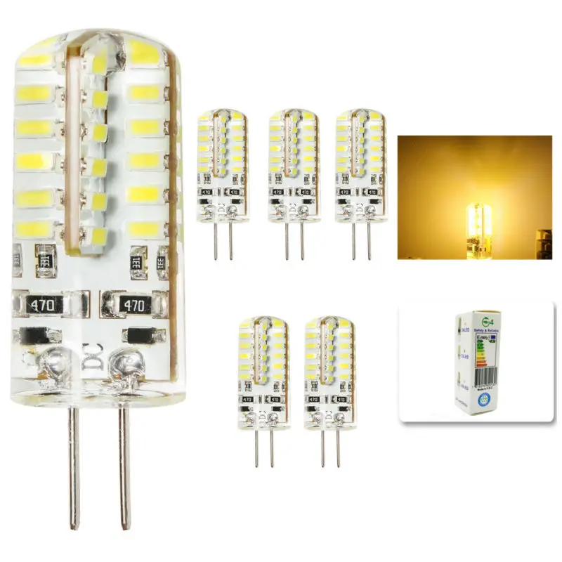 Светодиодная лампа 5 шт./лот G4 48 светодиодная постоянного тока 2 в 6 Вт 3014SMD