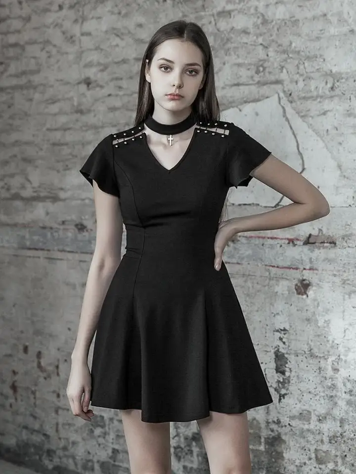 plain little black dress