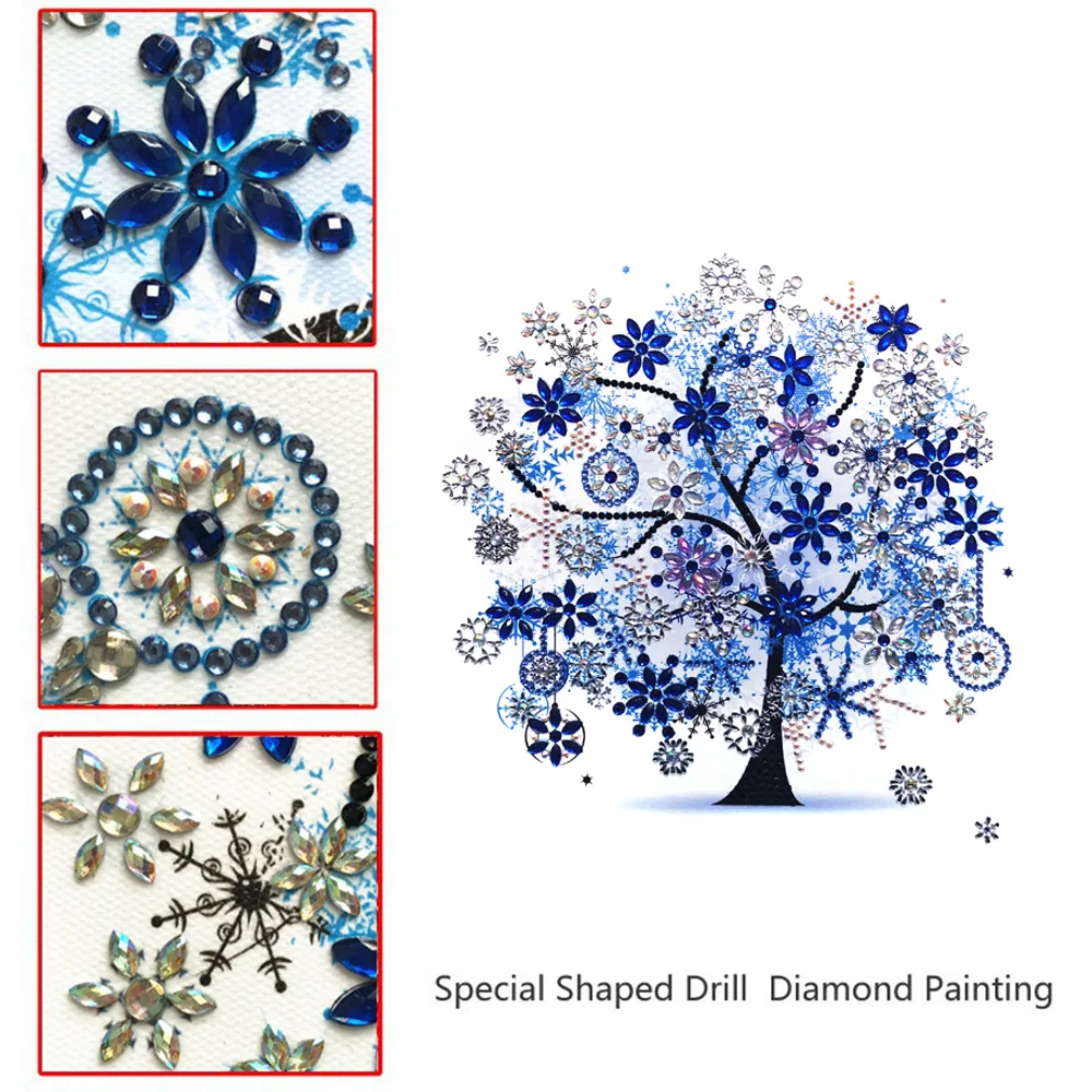 

Fashion 5D Home Decor Diamond Painting Cross Stitch Flower Tree Special Shaped Diamond Embroidery Painting DIY Crystal Painting
