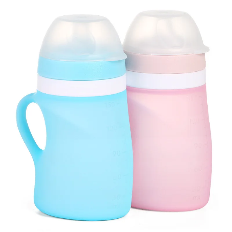 

Rice Paste Feeding Bottle Baby Silica Gel Hand Grip Type Complementary Food Tool Feed Organ Baby Rice Noodles Feed Bottle