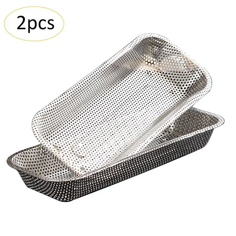 

Kitchen Draining Shelf Stainless Steel Drain Box Chopsticks Cage Disinfecting Rack Spoon Dish Household Cutlery Drainer 2 Piece