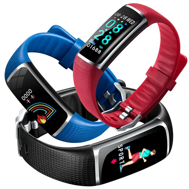 

Color Screen Men Smart Watches Fitness Tracker Sports Bracelet IP67 Waterproof Bluetooth Heart Rate Monitor Women Smartband B32