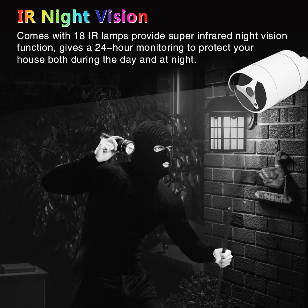 

5MP HD doorbell Camera NTSC System Bullet IR Night Vision Outdoor doorbell Camera Home Security Night Vision Camera