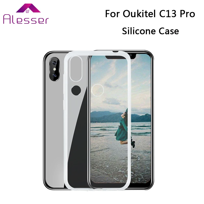 

Alesser For Oukitel C13 Pro Silicone Case Soft Transparent Protective Back Cover Anti-knock Shell For Oukitel C13 Pro Phone Case