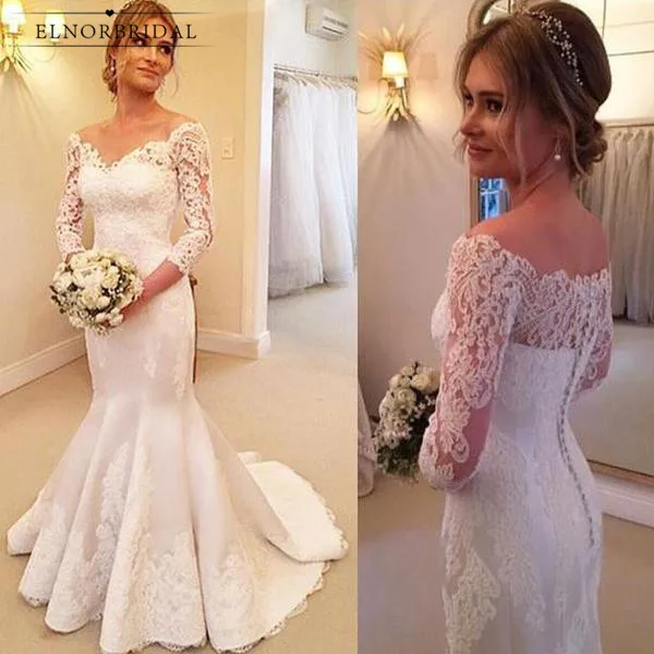

Modest Mermaid Wedding Dresses 2019 Vestidos De Novia Long Sleeved Bridal Gowns Custom Made Weddings Dress Alibaba China