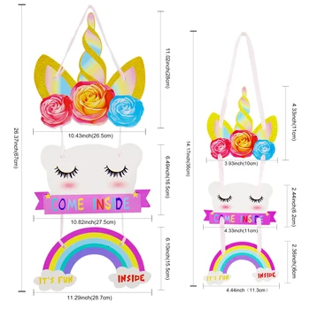 Unicorn party hanging decorations