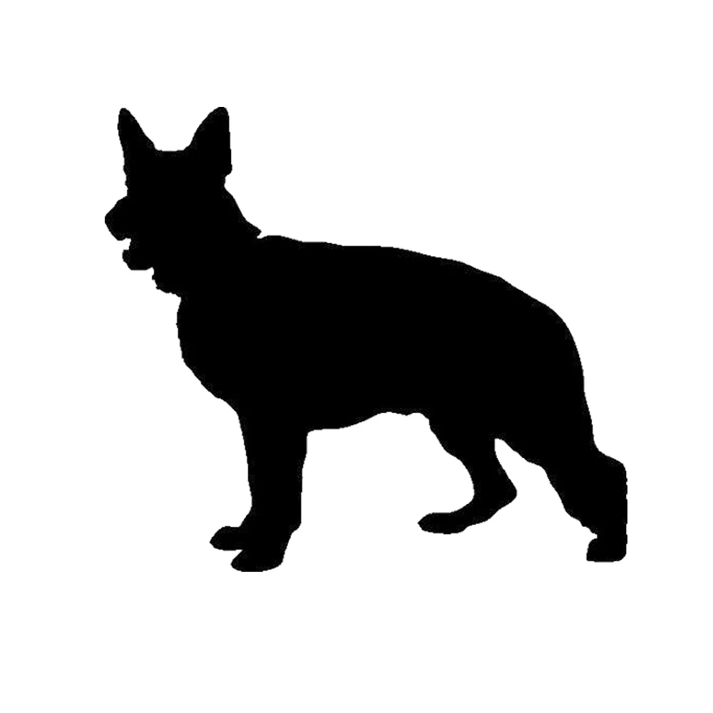 

15*13.3cm Lovely Humour Alsation German Shepard Silhouette Car Decal Sticker Car Accessories Vinyl Decals