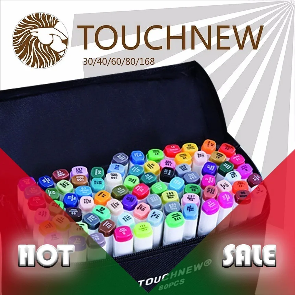 

six generations two-headed alcohol oily mark brush pen hand-painted 30 48 72 sketch fine child markers manga drawing