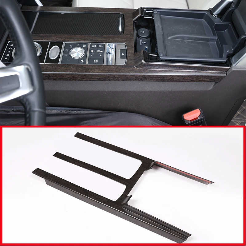 

For Land Rover Discovery 5 LR5 L462 2017 2018 ABS Center Console Protection Frame Trim For Left Hand Drive Oak Wood Grain