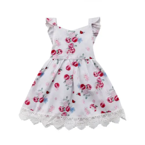 Pudcoco 2019 Dress Princess Baby Flower Girl Dress Lace Flower Tulle Party Dress Outfits Sundress