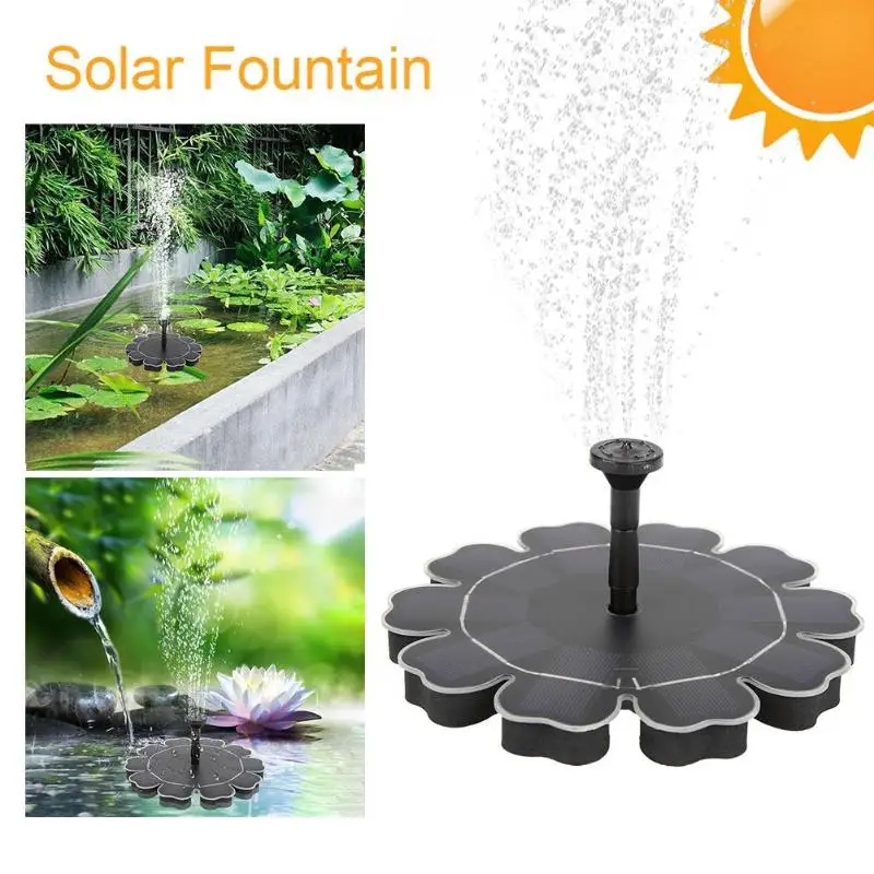 

Solar Pond Pump Solar Powered Fountain Garden Decoration Water Floating Fountain Brushless Water Pump Kit for Bird Bath Fountain