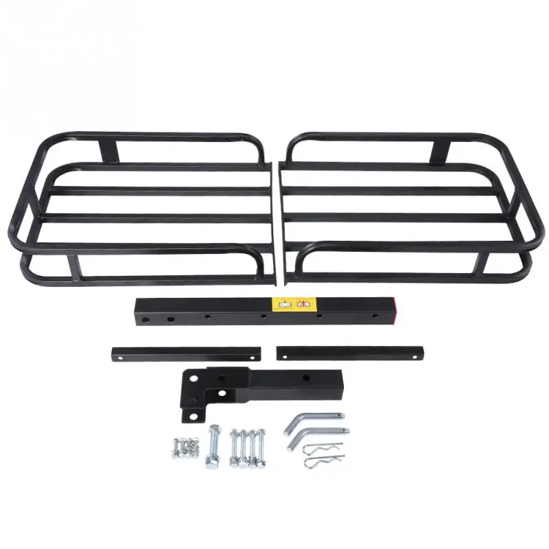 

Folding Steel Carrier Luggage Basket Mounted Rack Hitch Car SUV Truck ATV new