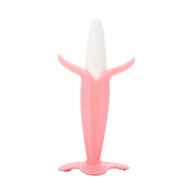 New Silicone Kids Banana Shape Toothbrush Infant Newborn Brush Tool | Мать и
