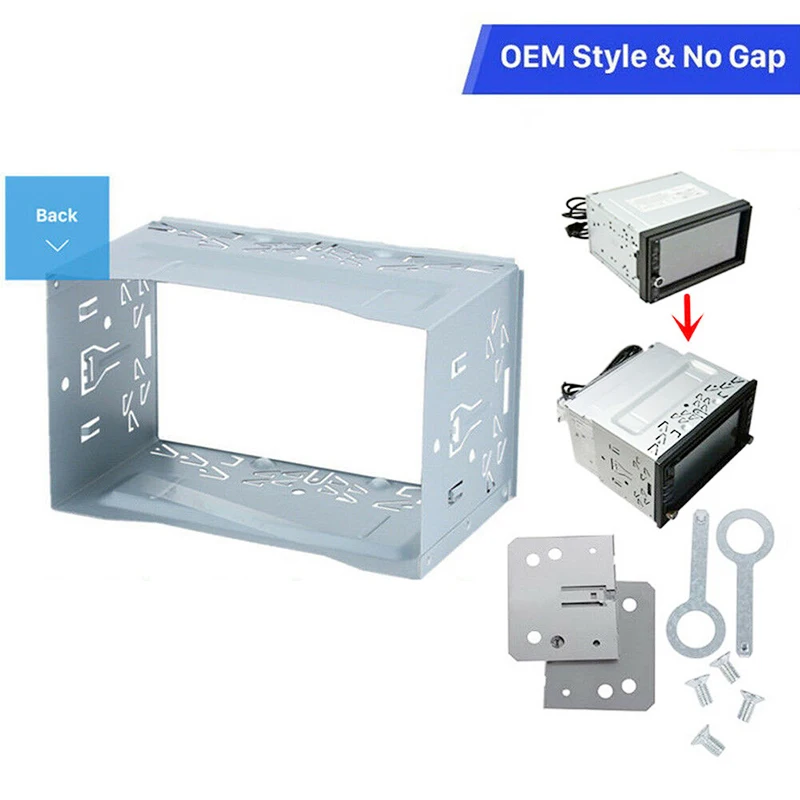 

2Din Car Stereo Install Dash Bezel Panel For Car Radio DVD Player Mounting Frame