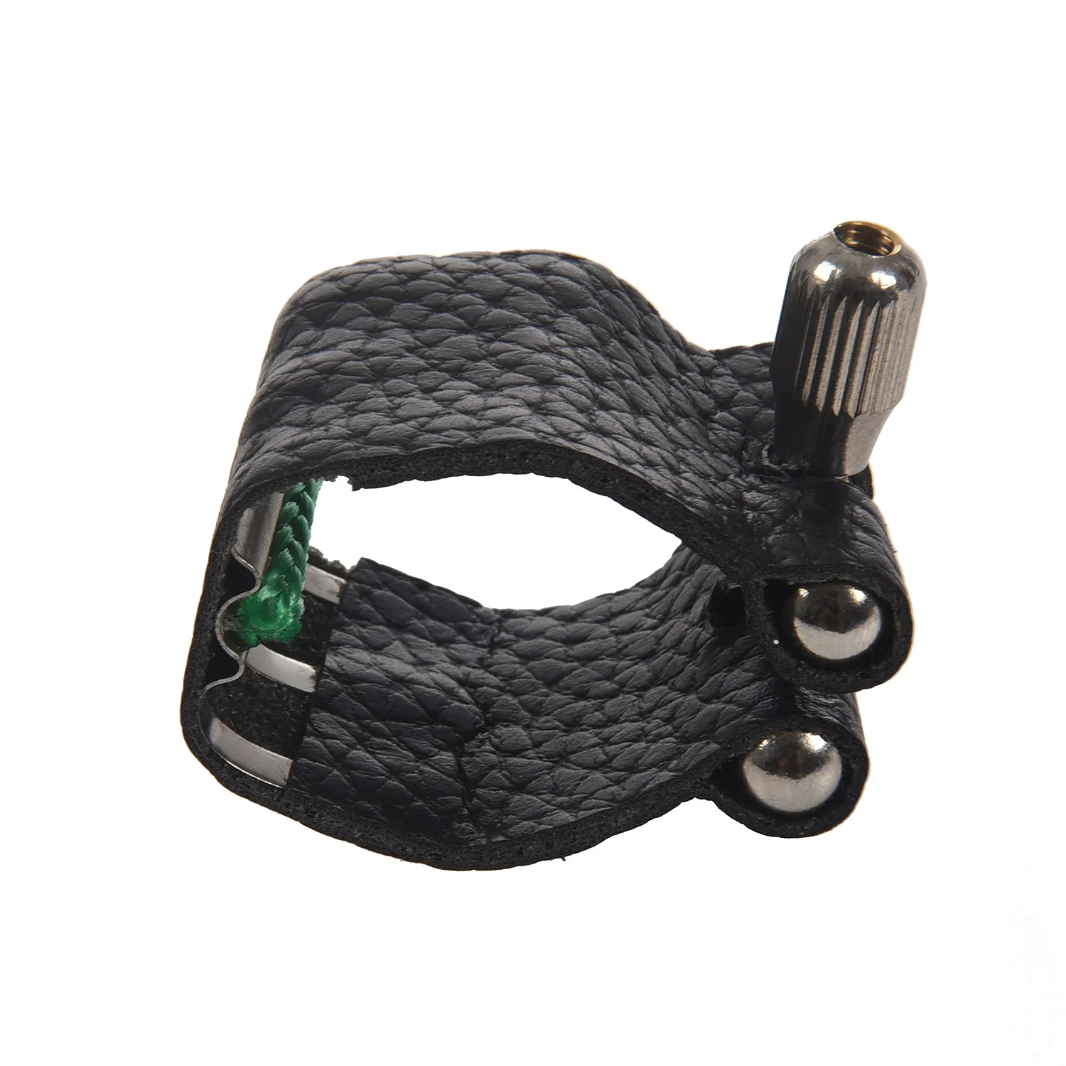 

Leather Mark Nozzle Lock Ligature with Straightener for Alto Tenor Standard Saxophone