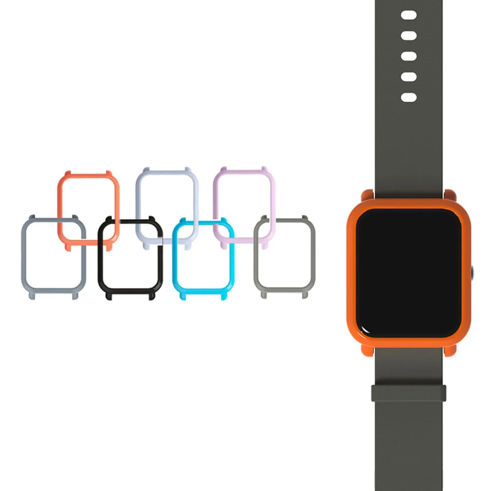 Футляр для часов Amazfit Bip Youth защитный чехол смарт тонкая цветная рамка Xiaomi Huami|Часы