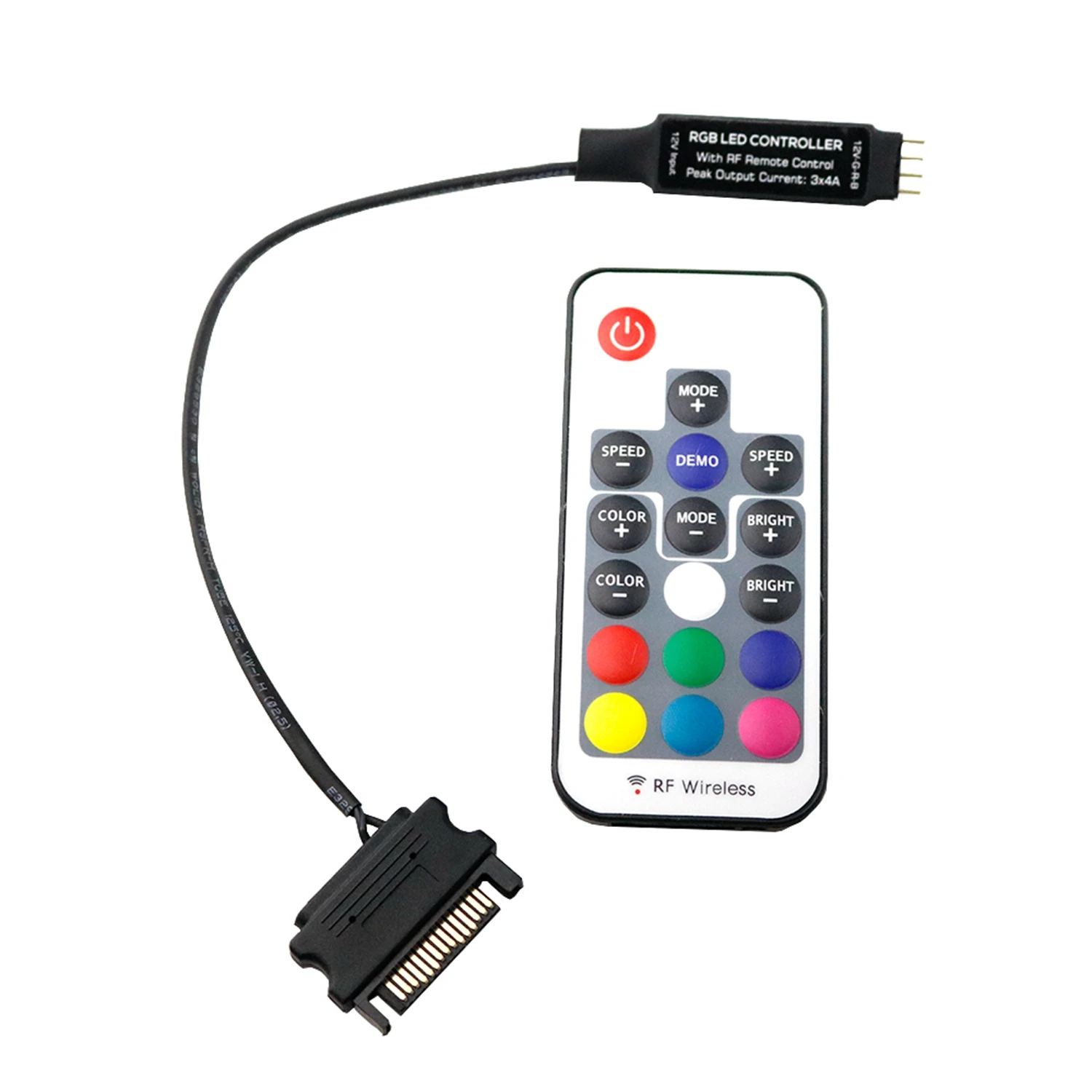 Беспроводной пульт дистанционного управления SATA RGB контроллер постоянного тока 3
