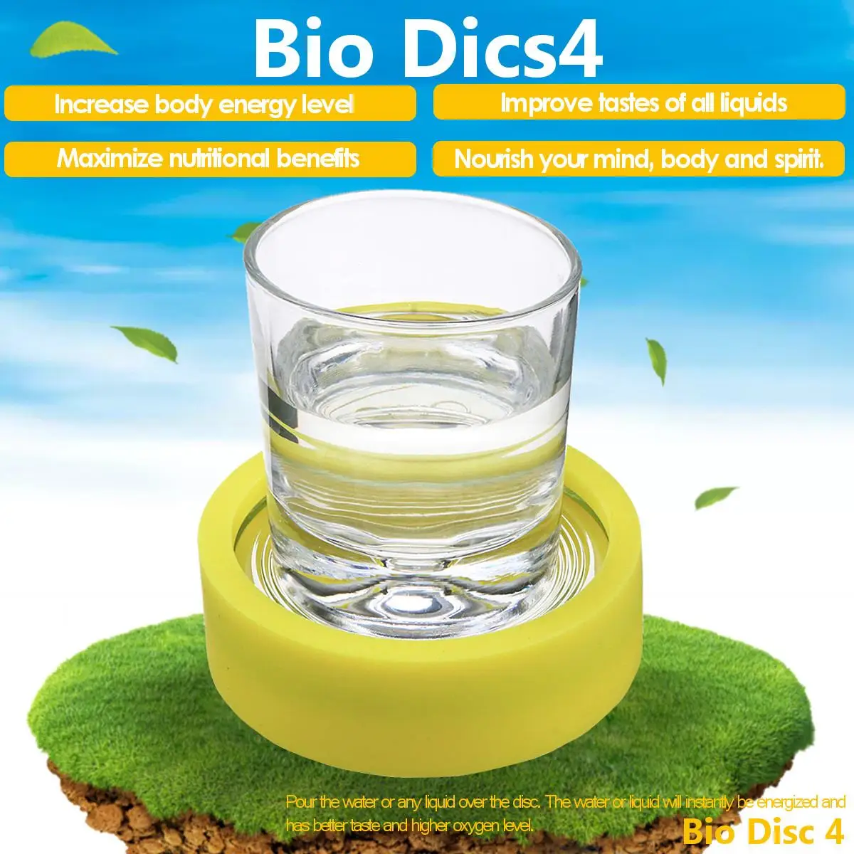 

BIO DISC 2 with silicone protection ring Scalar Energy Adisc Energizes Water Quantum Scalar Harmonize Power Energy high negative