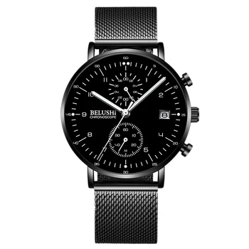 

Belushi Fashion Business Men Watch Brand Quality Wristwatch Chronograph Waterproof Quartz Watch Male Clock