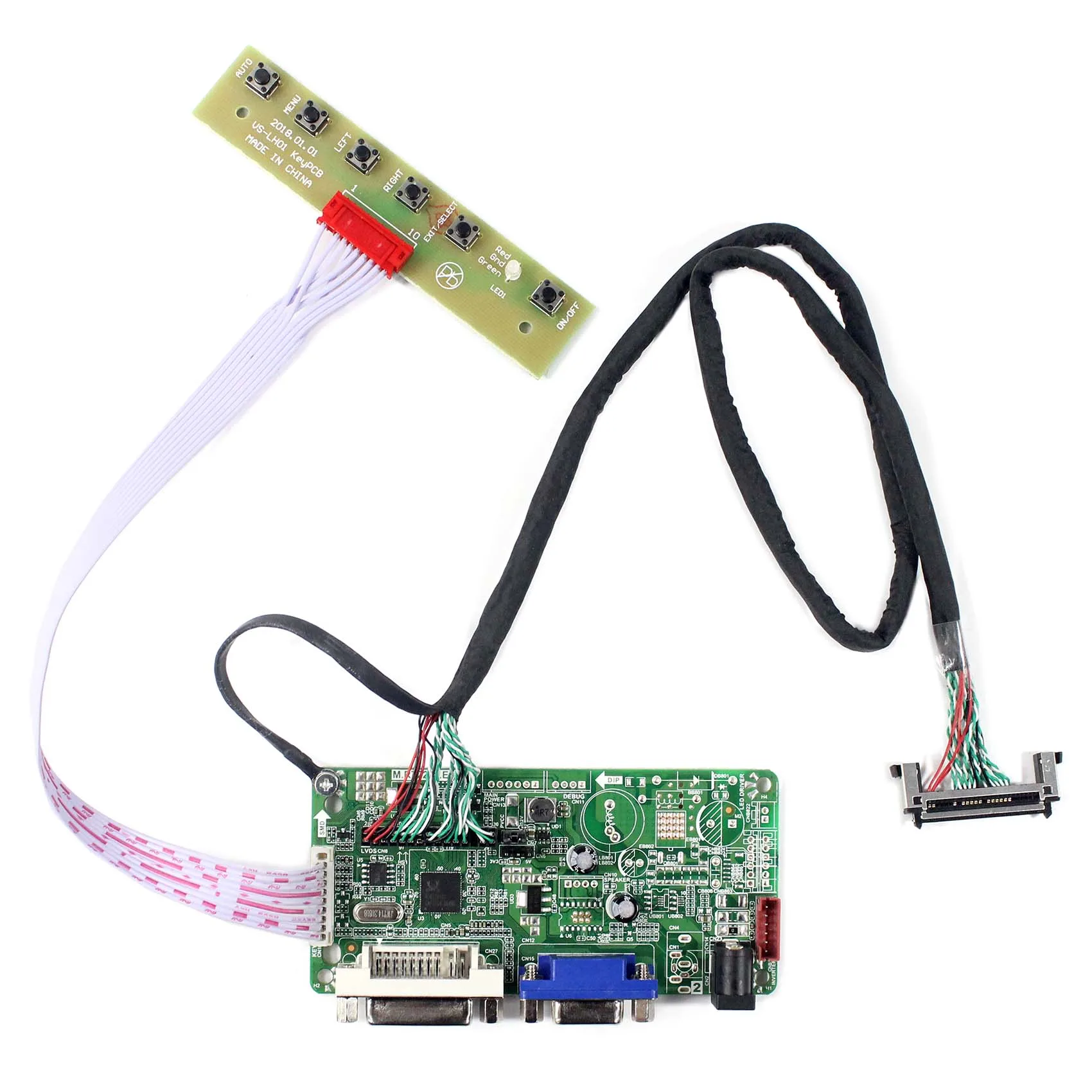 

VGA + DVI LCD плата контроллера работает для 42 дюймов 1920x1080 LC420EUN