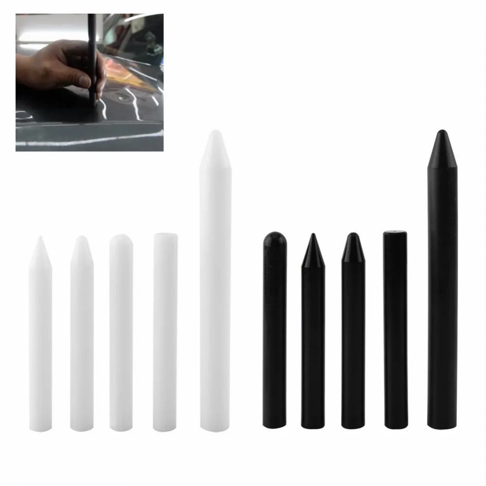 

5pcs/Set Professional Nylon Tap Down Pen Paintless Hail Removal Dent Repair Tools Black/White car scratch remover car repair