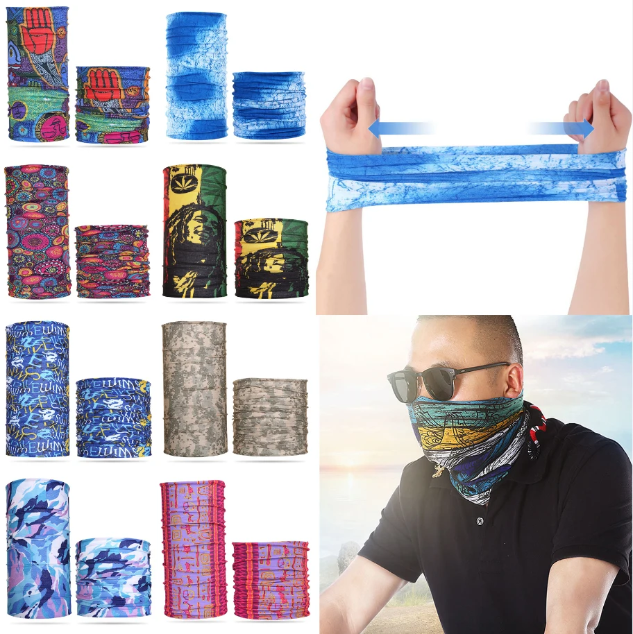 

1pc Face Mask Motorcycle Biki Universal Neck Gaiter Ridding Scarf Bandana Headwear Quick Dry Breathable Outdoor Sports Skiing