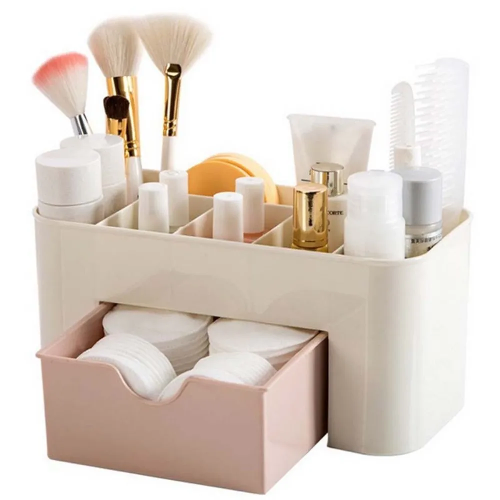 

Drawer Cosmetics Storage Box Makeup Brush Arrangement Box Desktop Jewelry Skin Care Products Mesh Division Dressing Box