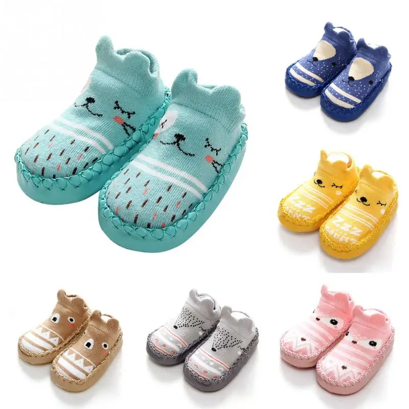 

Cute Cartoon Toddler Socks Newborn Infant Floor Anti-slip Socks Children Kids Indoor Non SlipThick Sock Boy Girl Socks