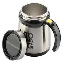 400 ml Кофе молоко Автоматическое Смешивание чашки Кружка-мешалка Нержавеющая сталь Термальность чашки электрический ленивый умный двойной изотермическая чашка