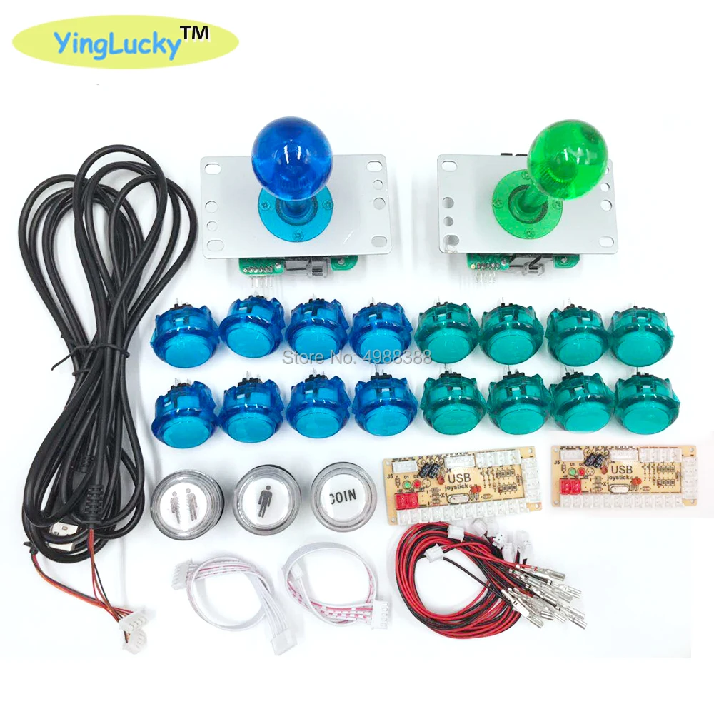 Yinglucky Джойстики для аркадных игр с нулевой задержкой DIY Kit USB энкодер для ПК Джойстик Sanwa для аркадных игр+ кнопочные кнопки Sanwa для аркадных игр Mame