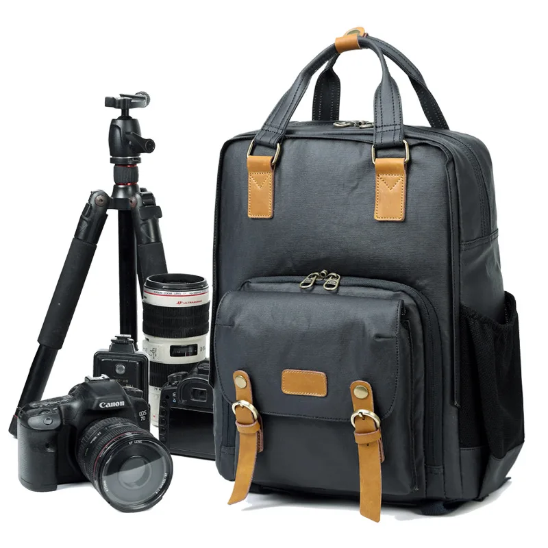 

Traval Photography Camera Bag Multifunctional Shockproof Large Backpack DSLR SLR Digital Camera Bags Cases for Camera Lens Flash