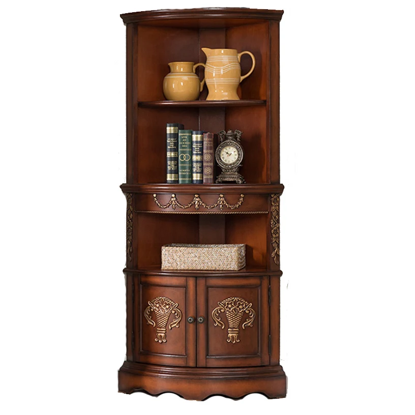 Книжный шкаф muebles de sala estanteria madera meuble rangement потертый шик armoire de rangement витрина деревянная мебель для дома