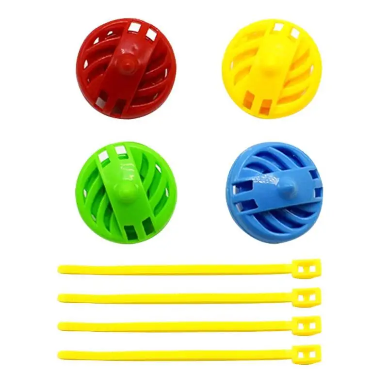 Plastic Pull Ruler Rotary Gyro Spinning Top Fighting Gyroscopic Twist Toy