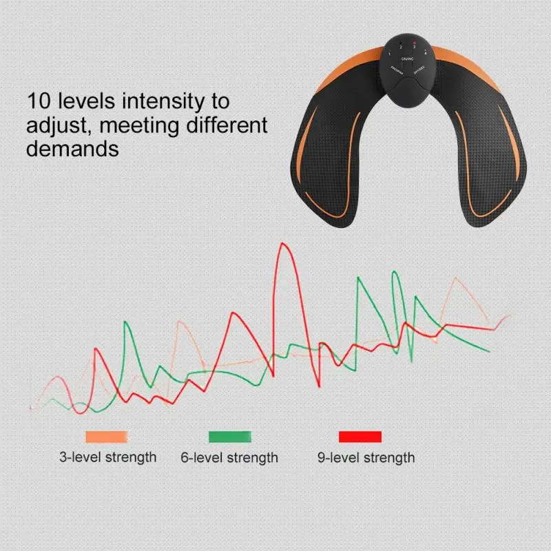 EMS ягодиц массажер для лифтинга машина для стимуляции мышц бедер массаж Электрический Вибрационный, для похудения массажер унисекс
